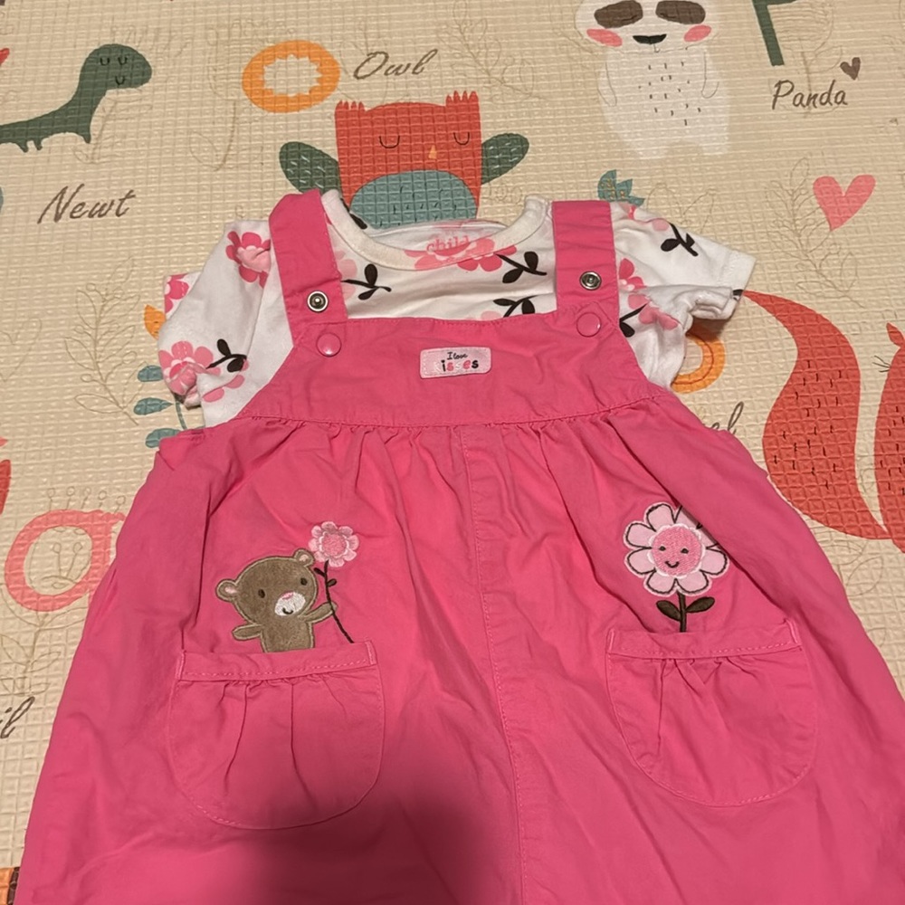 Pink Overalls - Picture 2 of 3